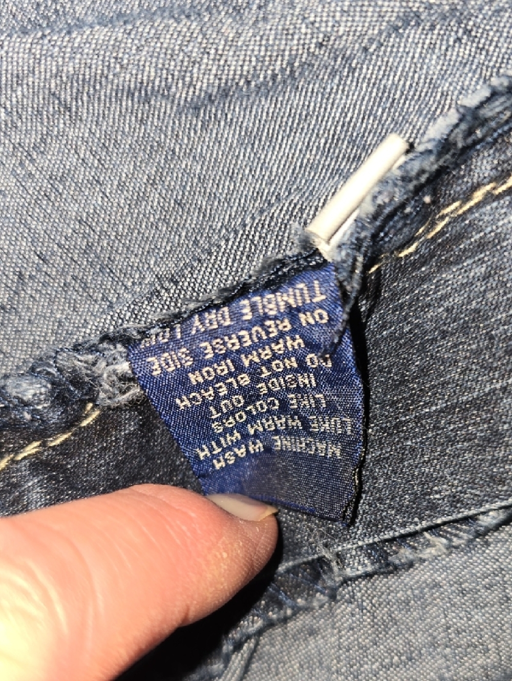 Angels Womens Stretch Blue Jean Bermunda Shorts 16 - Picture 7 of 7